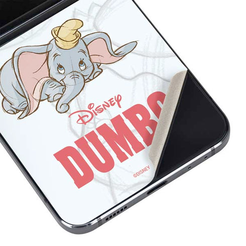 Disney Dumbo Classic sketched portrait Galaxy Z Flip5 5G Skin