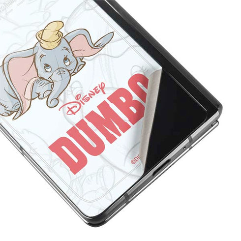 Disney Dumbo Classic sketched portrait Galaxy Z Fold2 5G Skin