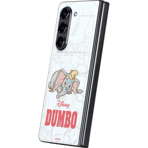 Disney Dumbo Classic sketched portrait Galaxy Z Fold5 5G Skin