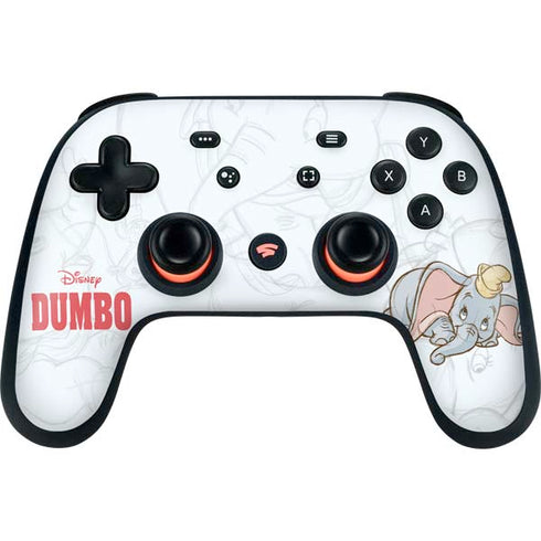 Disney Dumbo Classic sketched portrait Google Stadia Controller Skin