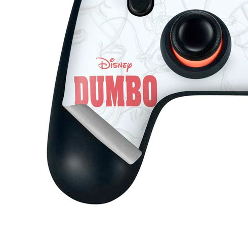 Disney Dumbo Classic sketched portrait Google Stadia Controller Skin