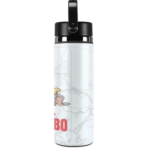 Disney Dumbo Classic sketched portrait Hydro Flask 20oz Wide Mouth Skin