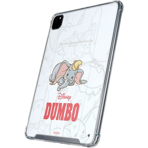 Disney Dumbo Classic sketched portrait iPad Pro 12.9in (2020) Clear Case