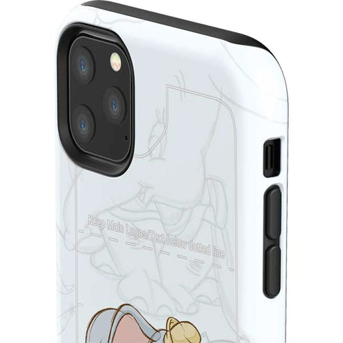 Disney Dumbo Classic sketched portrait iPhone 11 Pro Max Impact Case
