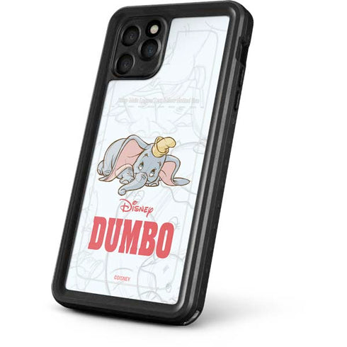 Disney Dumbo Classic sketched portrait iPhone 11 Pro Max Waterproof Case