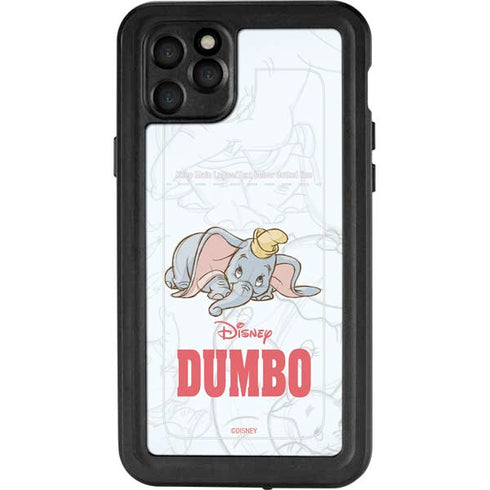 Disney Dumbo Classic sketched portrait iPhone 11 Pro Max Waterproof Case