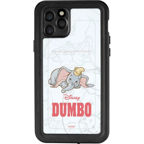 Disney Dumbo Classic sketched portrait iPhone 11 Pro Waterproof Case
