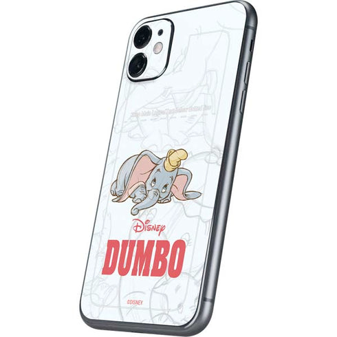 Disney Dumbo Classic sketched portrait iPhone 11 Skin