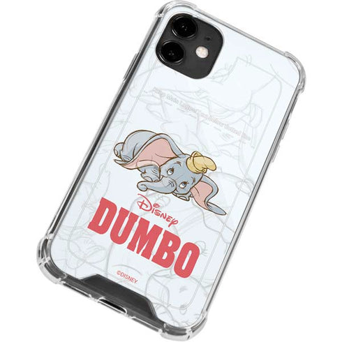 Disney Dumbo Classic sketched portrait iPhone 12 Clear Case