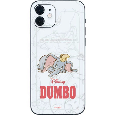 Disney Dumbo Classic sketched portrait iPhone 12 Mini Skin