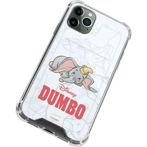 Disney Dumbo Classic sketched portrait iPhone 12 Pro Clear Case