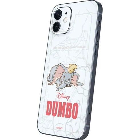 Disney Dumbo Classic sketched portrait iPhone 12 Skin