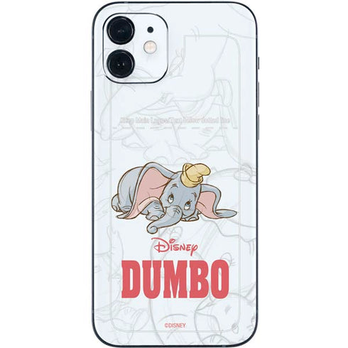 Disney Dumbo Classic sketched portrait iPhone 12 Skin