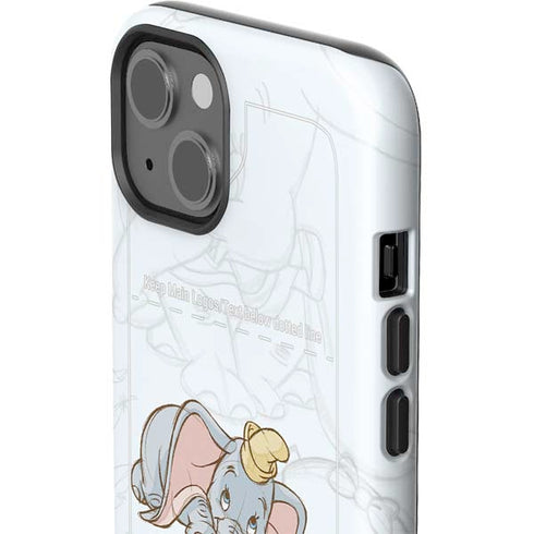 Disney Dumbo Classic sketched portrait iPhone 13 Impact Case