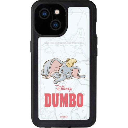 Disney Dumbo Classic sketched portrait iPhone 13 Mini Waterproof Case