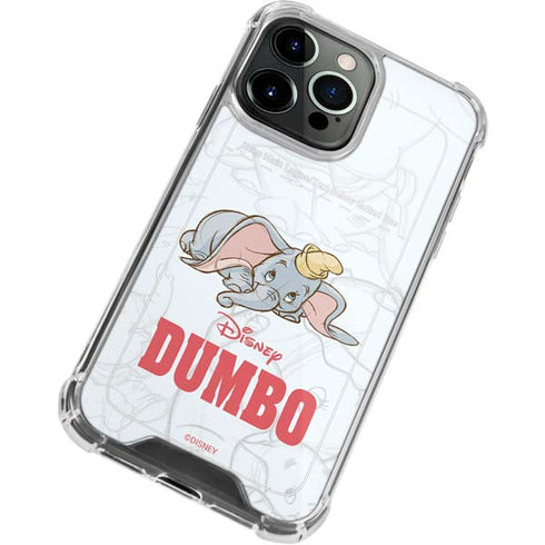 Disney Dumbo Classic sketched portrait iPhone 13 Pro Clear Case
