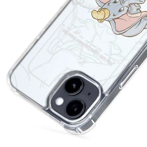 Disney Dumbo Classic sketched portrait iPhone 14 Plus MagSafe Case