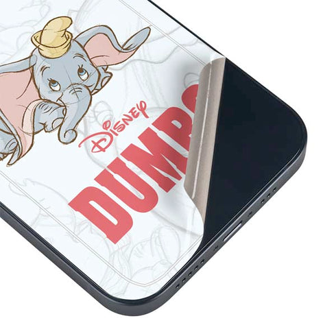 Disney Dumbo Classic sketched portrait iPhone 14 Plus Skin