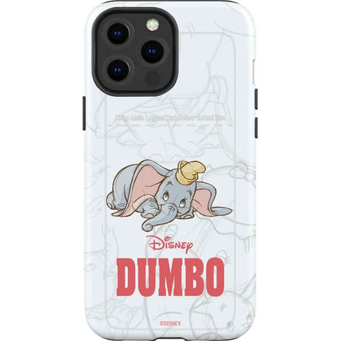 Disney Dumbo Classic sketched portrait iPhone 14 Pro Max Impact Case