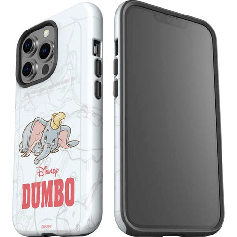 Disney Dumbo Classic sketched portrait iPhone 15 Pro Impact Case