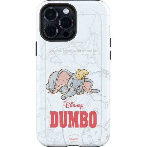 Disney Dumbo Classic sketched portrait iPhone 15 Pro Max Impact Case