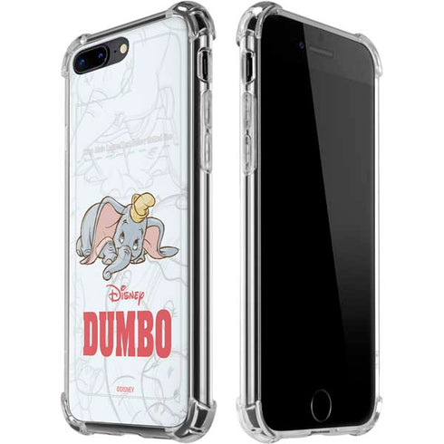 Disney Dumbo Classic sketched portrait iPhone 7/8 Plus Clear Case