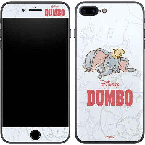 Disney Dumbo Classic sketched portrait iPhone 8 Plus Skin