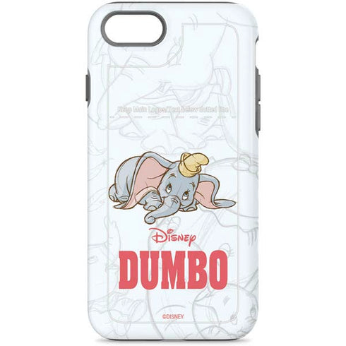Disney Dumbo Classic sketched portrait iPhone 8 Pro Case