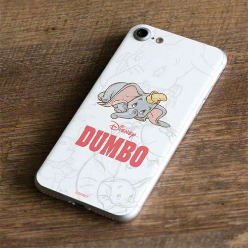 Disney Dumbo Classic sketched portrait iPhone 8 Skin