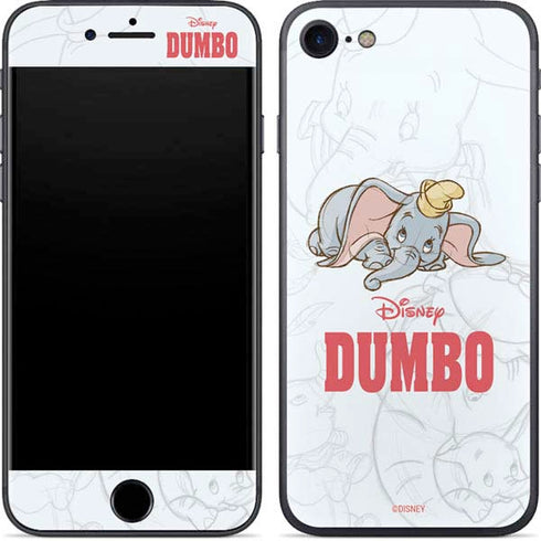 Disney Dumbo Classic sketched portrait iPhone 8 Skin