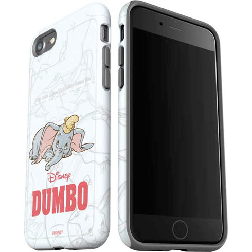 Disney Dumbo Classic sketched portrait iPhone SE (2nd & 3rd Gen) Pro Case
