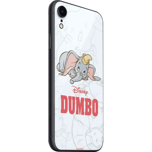 Disney Dumbo Classic sketched portrait iPhone SE (2nd & 3rd Gen) Skin