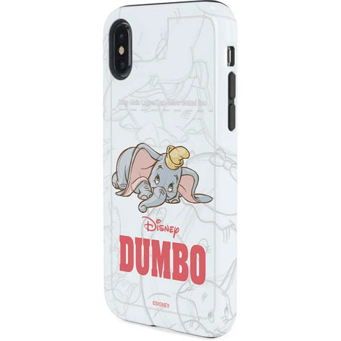 Disney Dumbo Classic sketched portrait iPhone X Pro Case