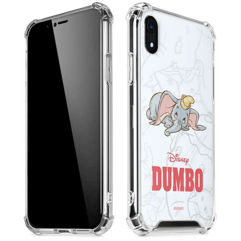 Disney Dumbo Classic sketched portrait iPhone XR Clear Case