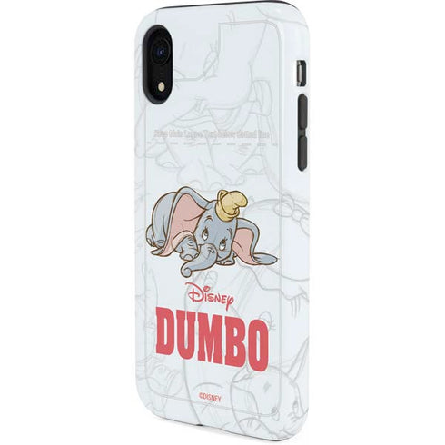 Disney Dumbo Classic sketched portrait iPhone XR Pro Case