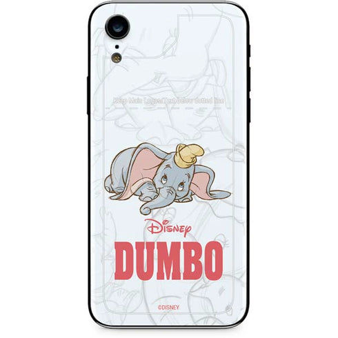 Disney Dumbo Classic sketched portrait iPhone XR Skin