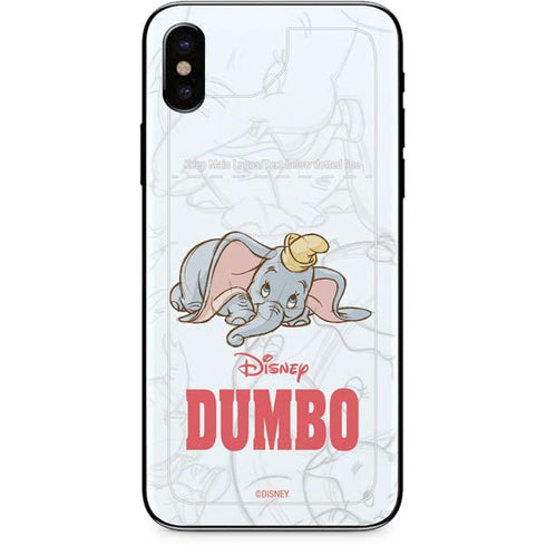 Disney Dumbo Classic sketched portrait iPhone XS Max Skin