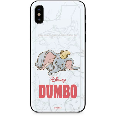 Disney Dumbo Classic sketched portrait iPhone XS Skin