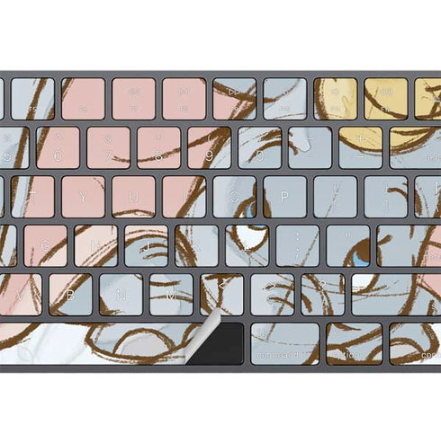 Disney Dumbo Classic sketched portrait Magic Keyboard with Numeric Keypad Skin