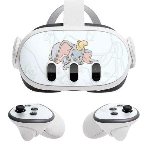 Disney Dumbo Classic sketched portrait Meta Quest 3 Skin