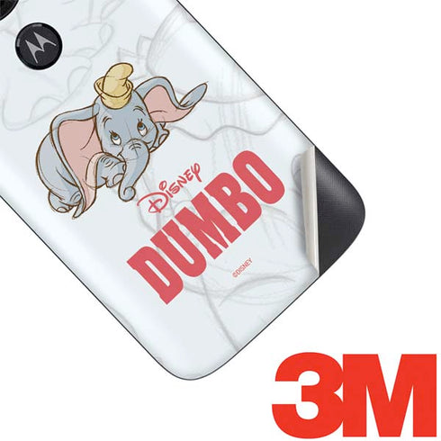Disney Dumbo Classic sketched portrait Moto E5 Play Skin