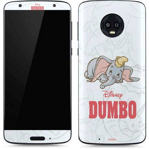 Disney Dumbo Classic sketched portrait Moto G6 Skin