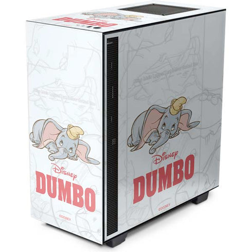Disney Dumbo Classic sketched portrait NZXT H510 Compact ATX Mid-Tower Case Skin