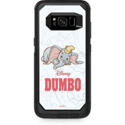 Disney Dumbo Classic sketched portrait Otterbox Commuter Galaxy Skin