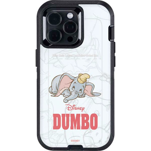 Disney Dumbo Classic sketched portrait Otterbox Defender iPhone Skin