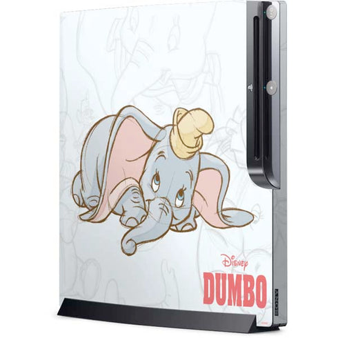 Disney Dumbo Classic sketched portrait Playstation 3 & PS3 Slim Skin
