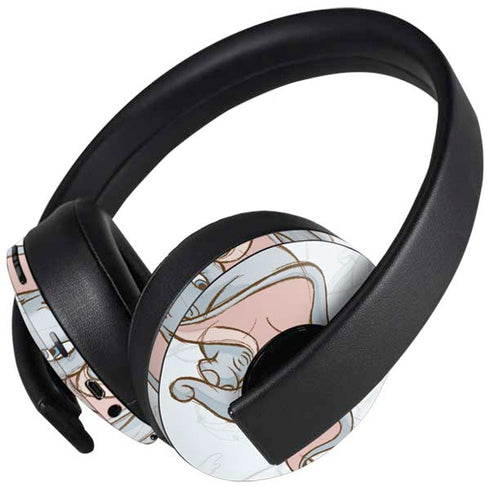 Disney Dumbo Classic sketched portrait PlayStation 4 Gold Wireless Headset Skin