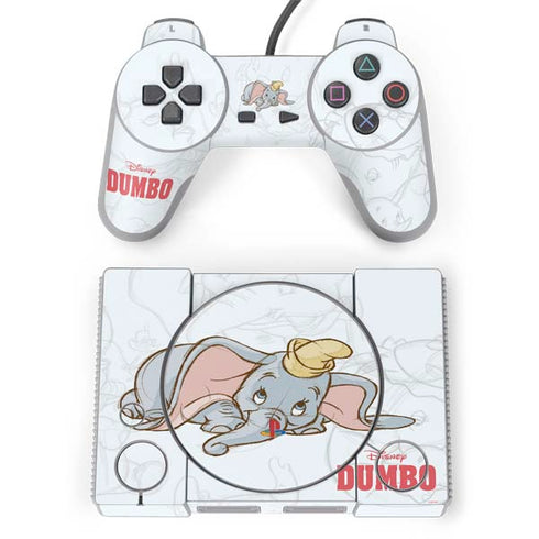Disney Dumbo Classic sketched portrait PlayStation Classic Bundle Skin