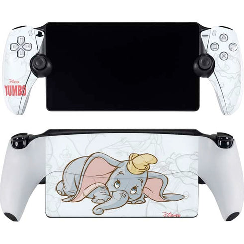 Disney Dumbo Classic sketched portrait PlayStation Portal Remote Player Skin