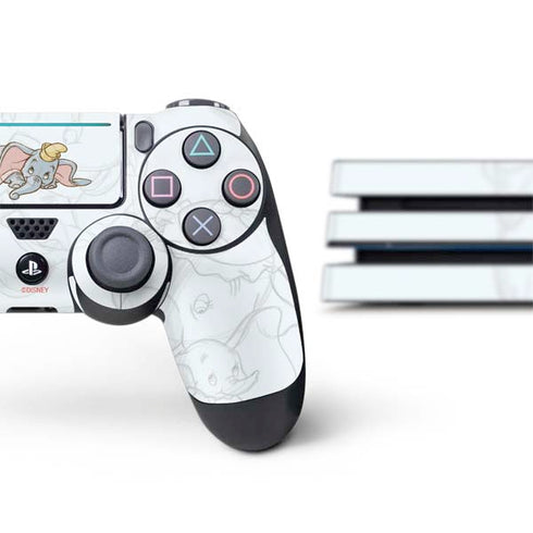 Disney Dumbo Classic sketched portrait PS4 Pro Bundle Skin